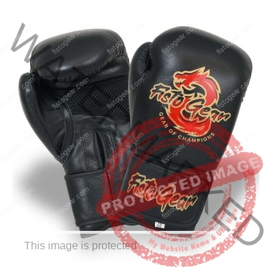 Custom Shine Boxing Gloves Strap Gloves for Training,Sparring And Competition 