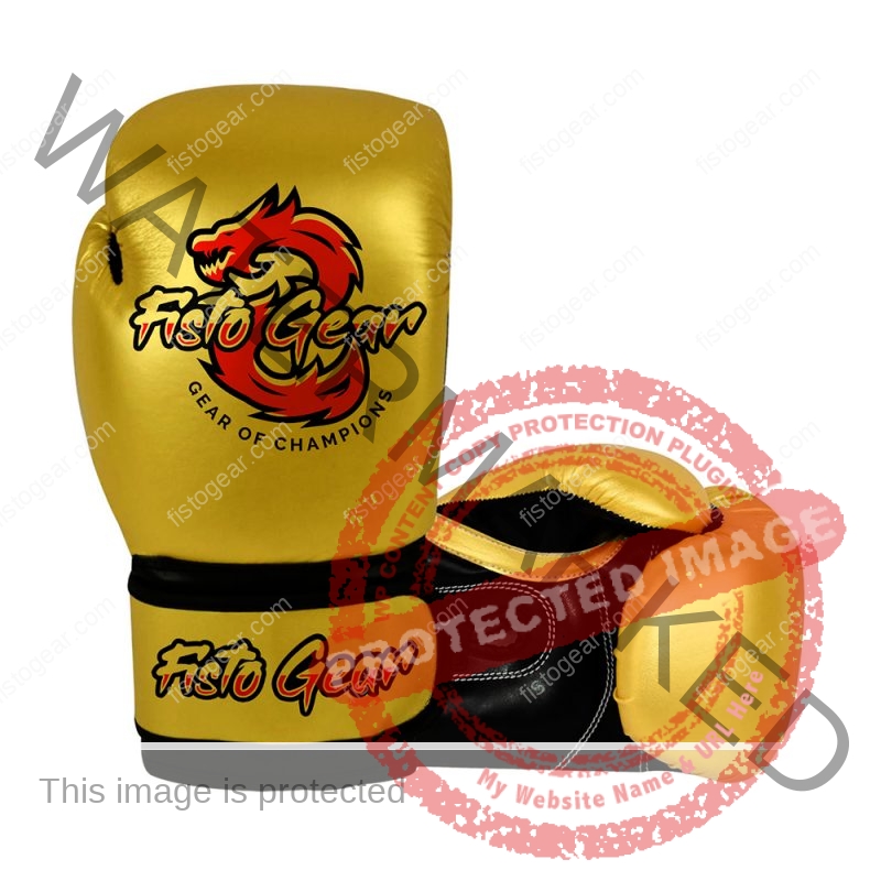 Custom Metallic Gold Boxing Glove supplier